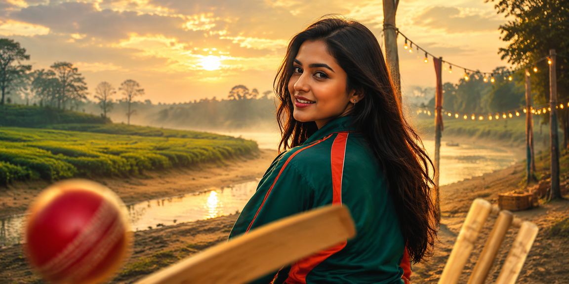 বগুড়ার চা বাগানে মোবাইলে ক্রিকেট বেটিং দেখছেন একজন সমর্থক